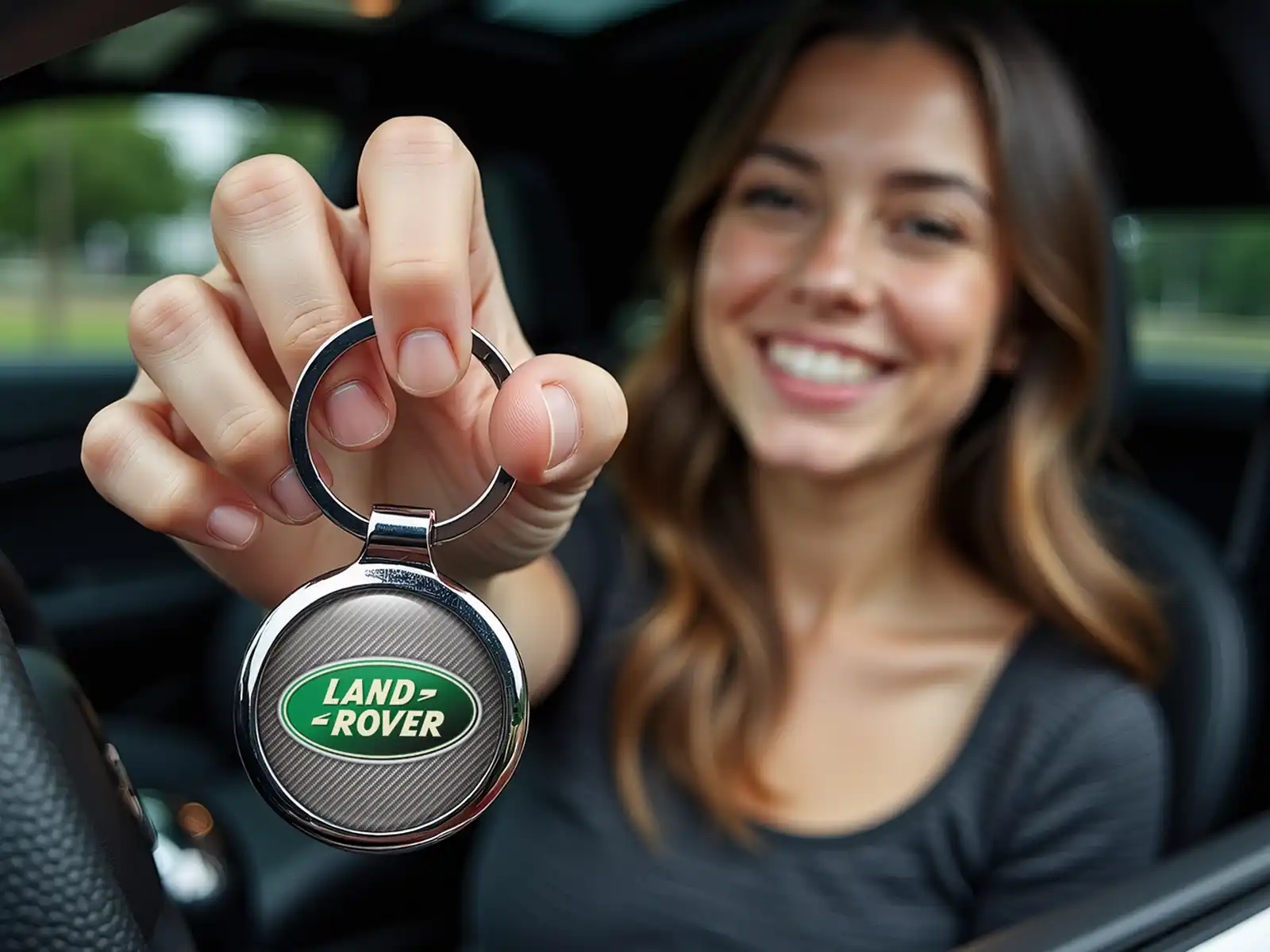 Land Rover Foto Schlüsselanhänger Bild Gewölbt Legierung S